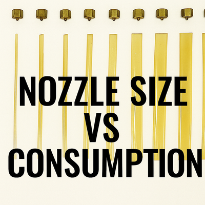 Correlation Between Nozzle Size and Consumption of Hot Melt Adhesives